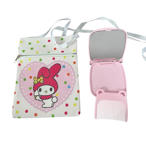 Hello Kitty Crossbody & Mirrored Compact With Comb - Picture 1 of 3